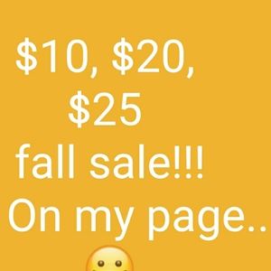 FALLL SALE!!!!!!. MAKE ME AN OFFER ON OTHERS